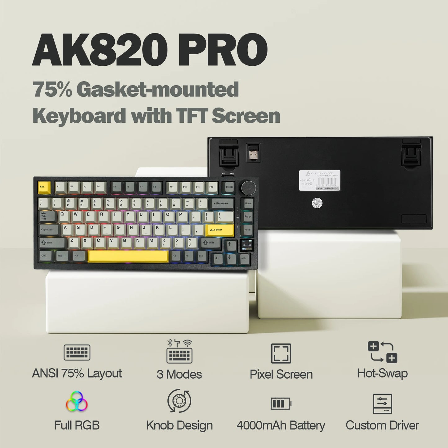 Ajazz AK820 Pro KeyBoard