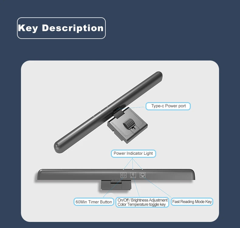 LED Computer Monitor Light Bar