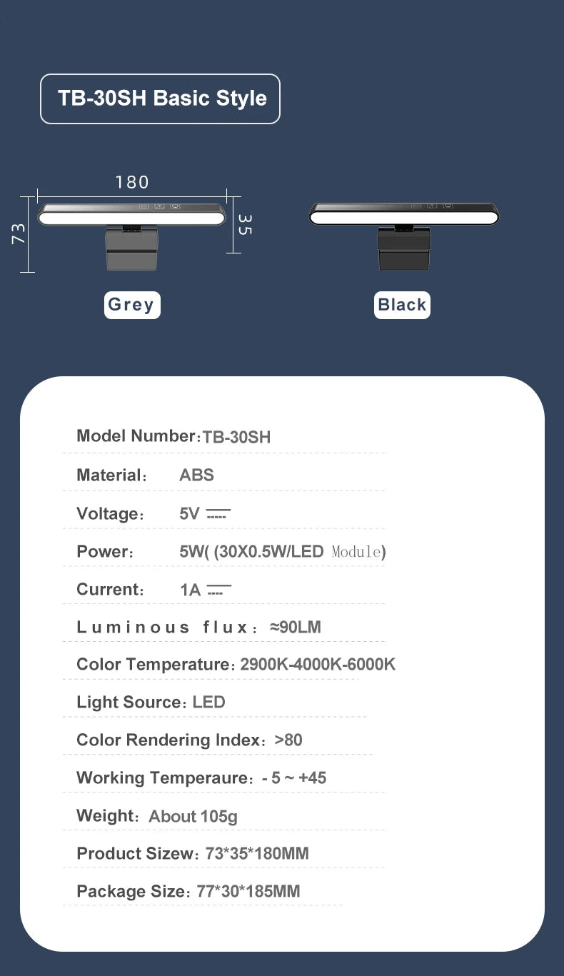 LED Computer Monitor Light Bar