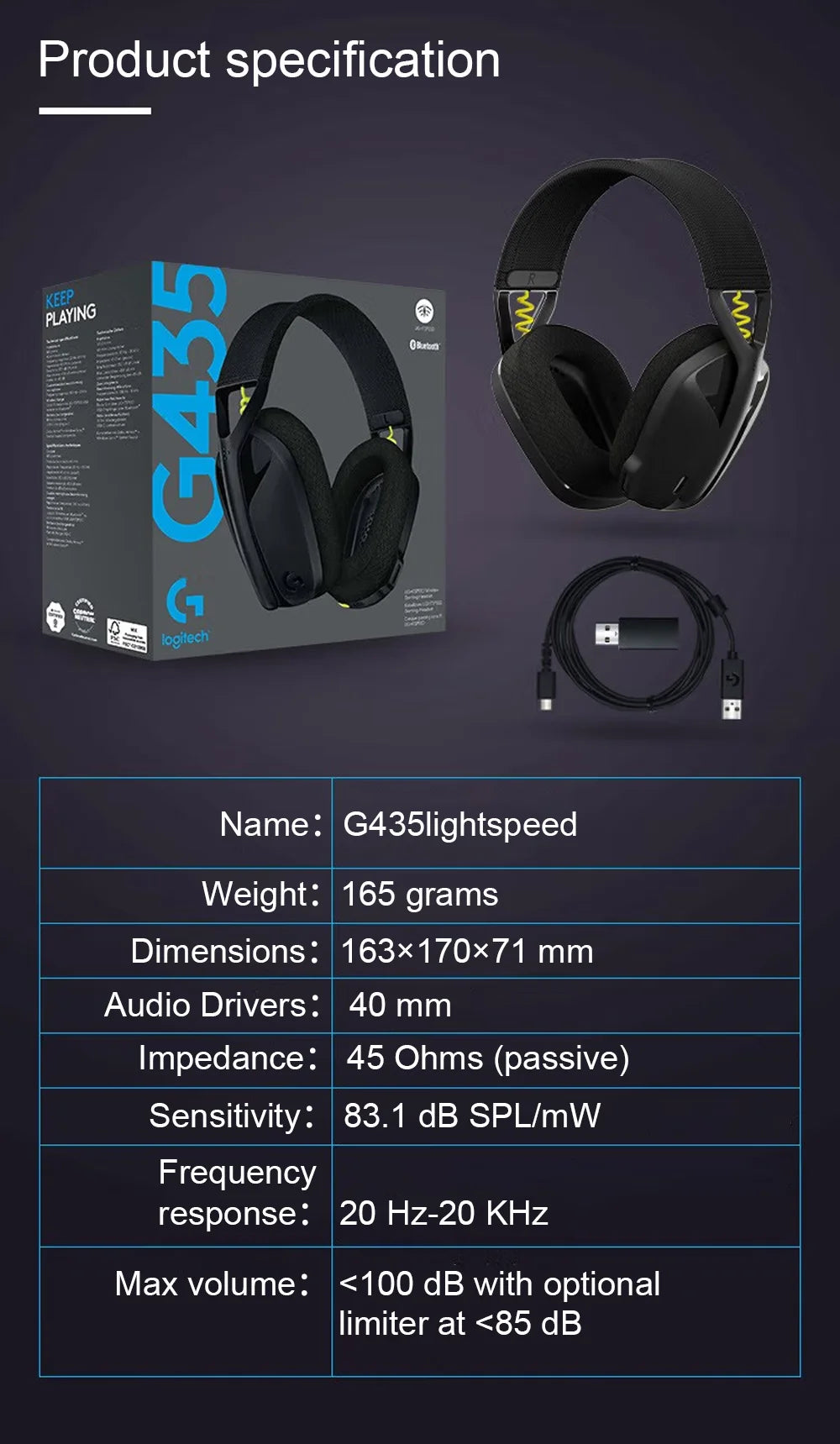 Logitech G435